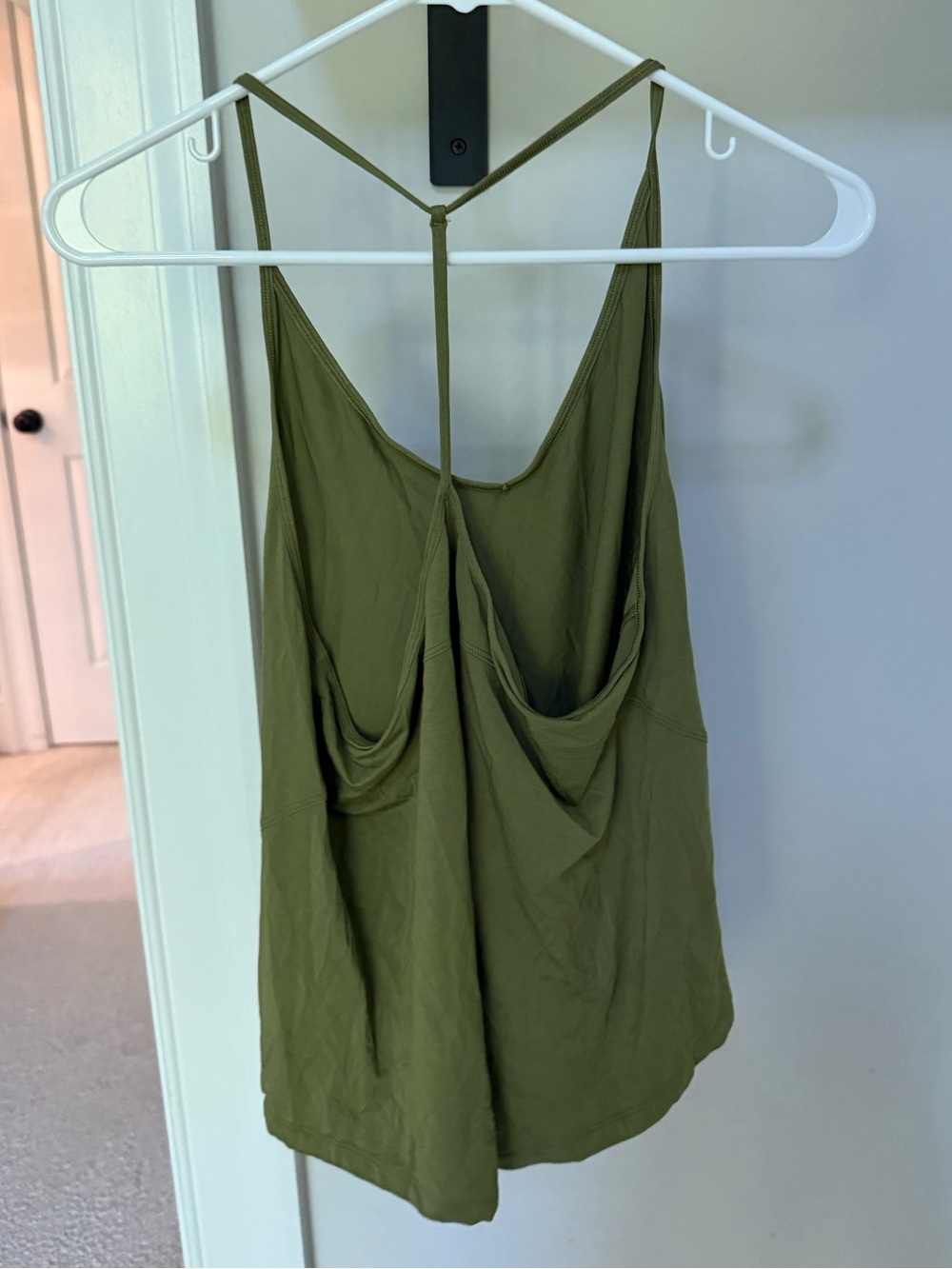 Lululemon Olive Green Women's Draped Tank Top